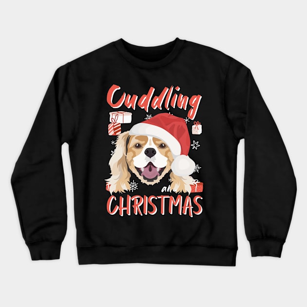 King Charles Spaniel Merry Christmas Crewneck Sweatshirt by GreenOptix